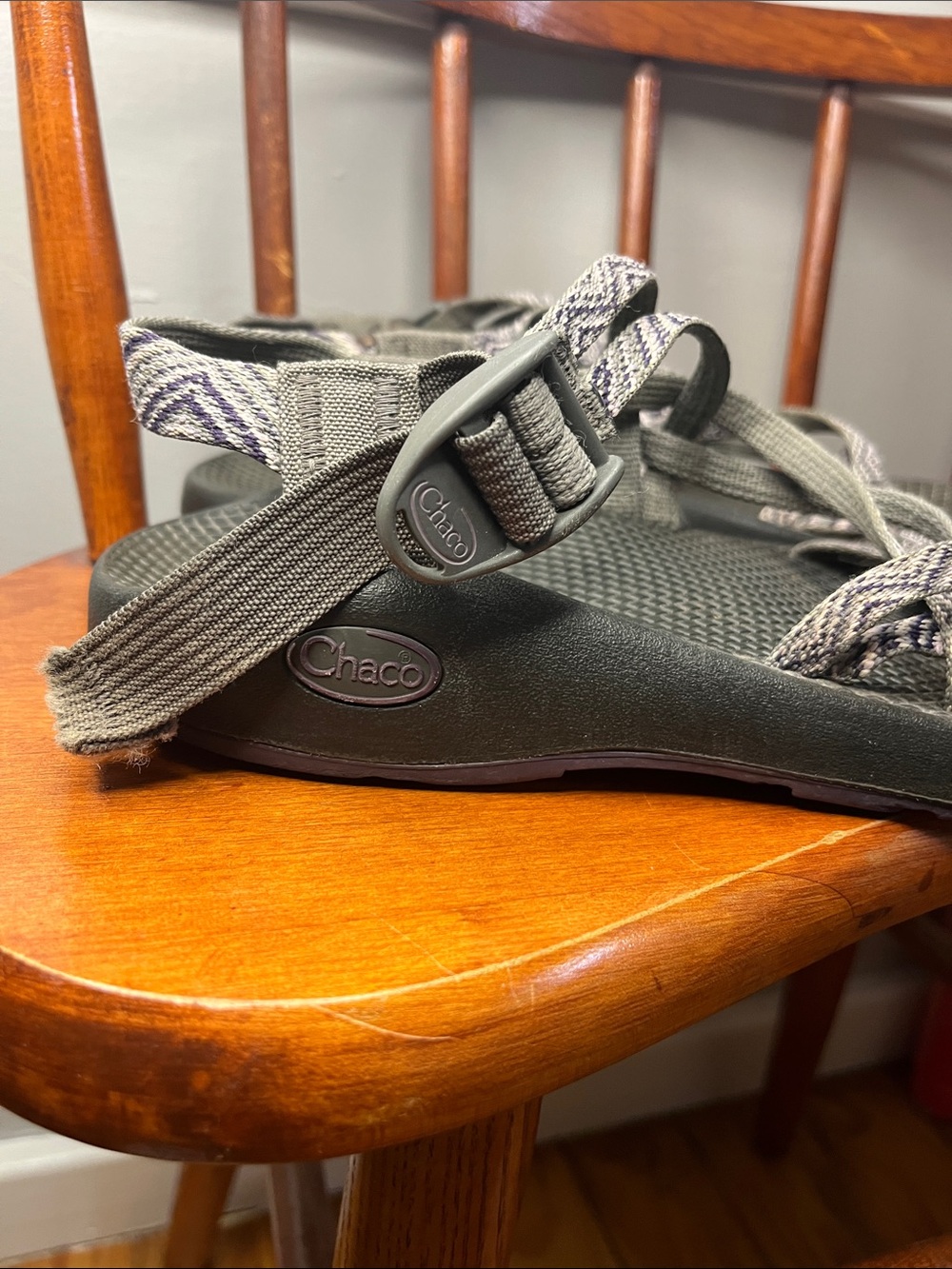 Chaco ZX/2 Yampa Sandals size 7 Purple Gray Geometric Strappy Outdoor Hiking - Picture 2 of 9